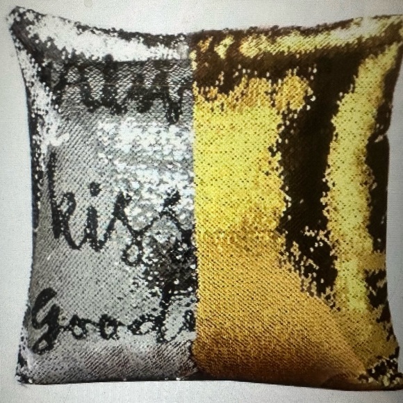 Gold & Silver reversible sequence square decorative throw pillow from Kirklands - Picture 5 of 5